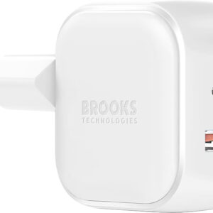 СЗУ BROOKS 20W GaN Dual Wall Quick Charger-white